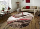 Тъкан килим MAGNOLIA 097 d.beige/red елипса